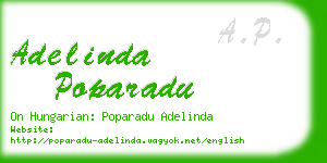 adelinda poparadu business card